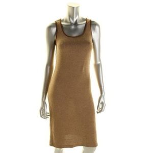 Lauren Ralph Lauren camel leather dress sz Xs